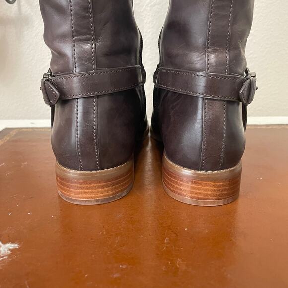 Coach Dark Brown Heeled Boots - Picture 10 of 16
